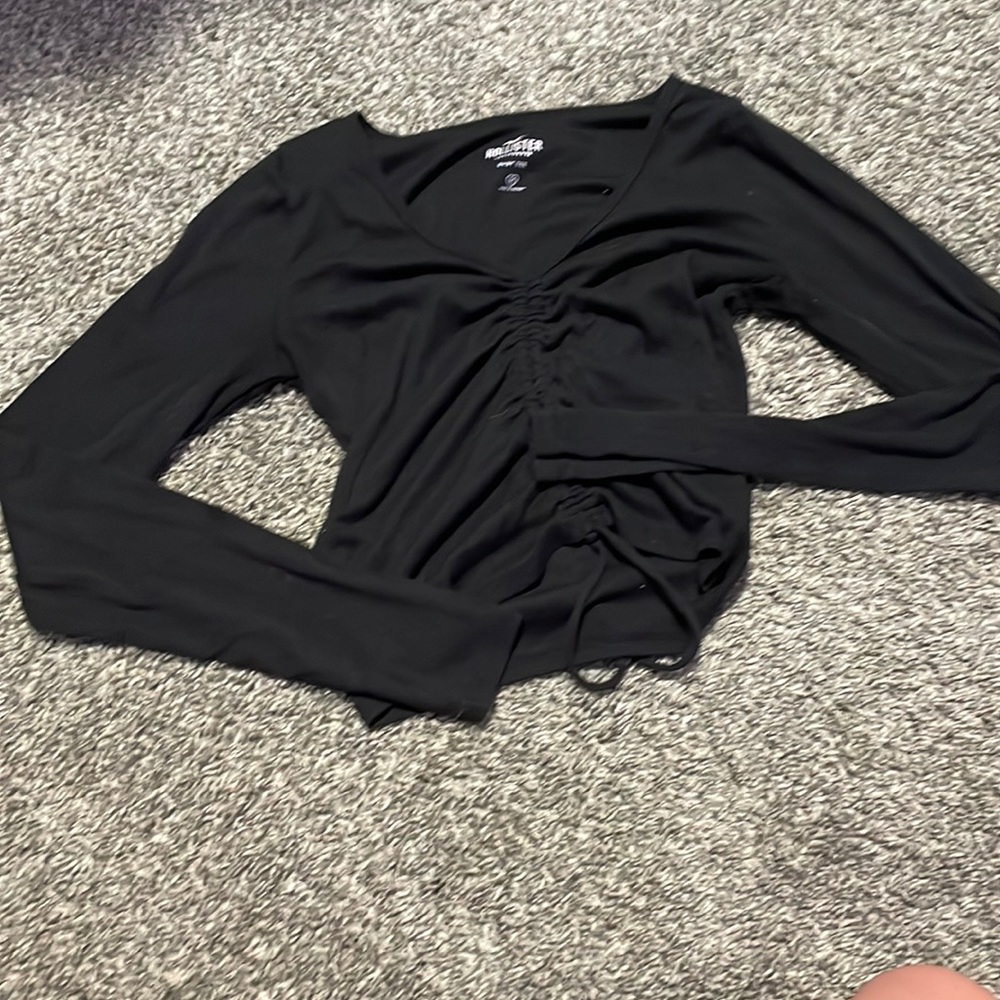 Hollister baby tee long sleeve